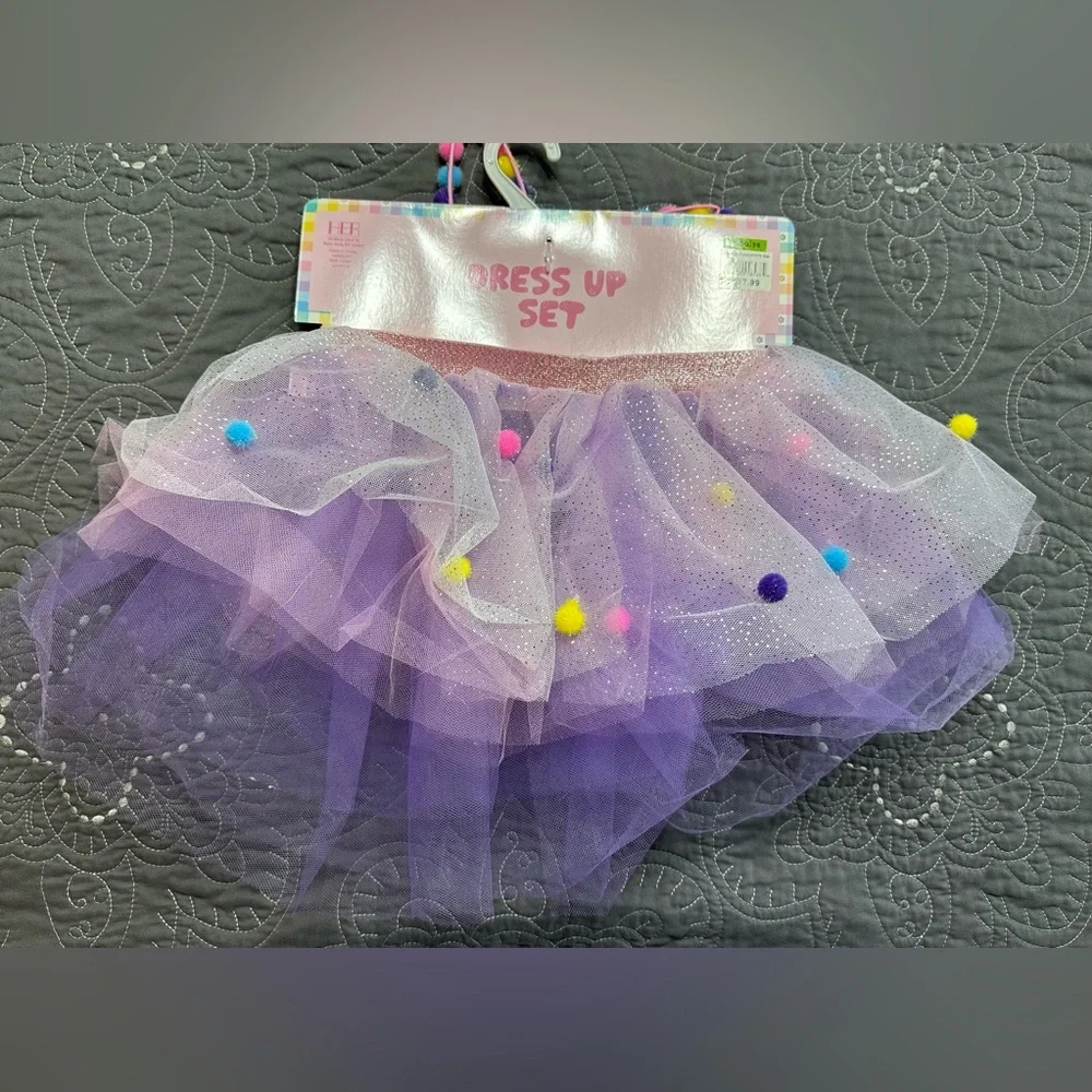 Luv Her Girls Tutu/Headband Set NWT One Size